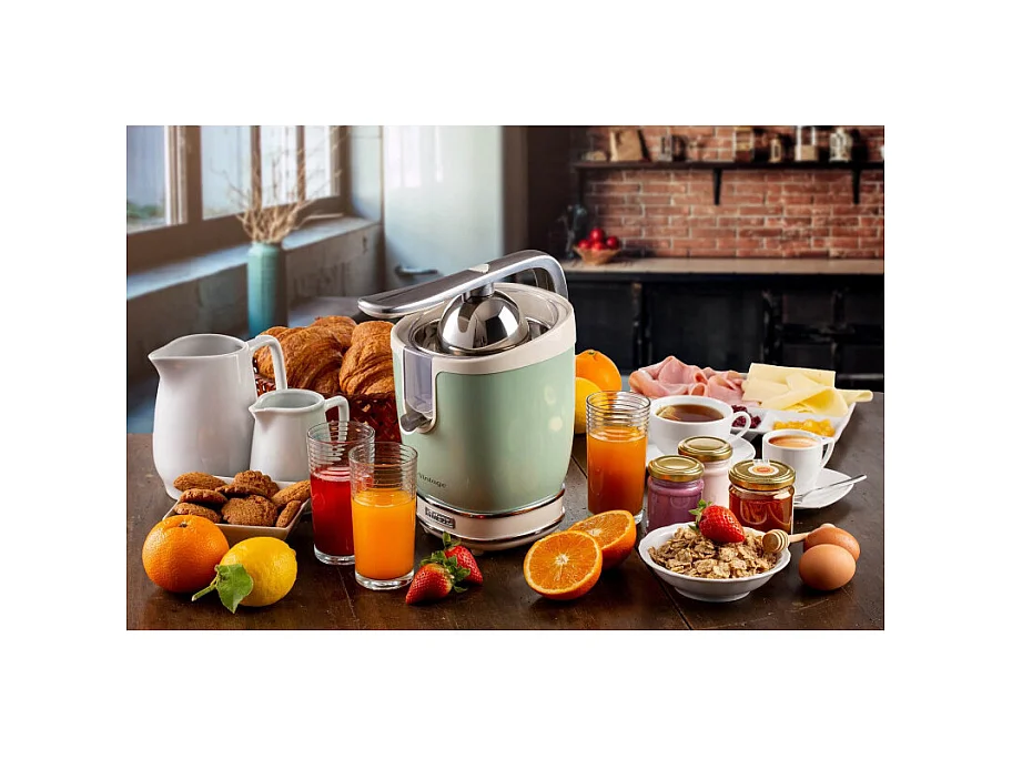 Presse-agrumes Ariete Vintage413Vert avec Levier - Design Vintage - Vert