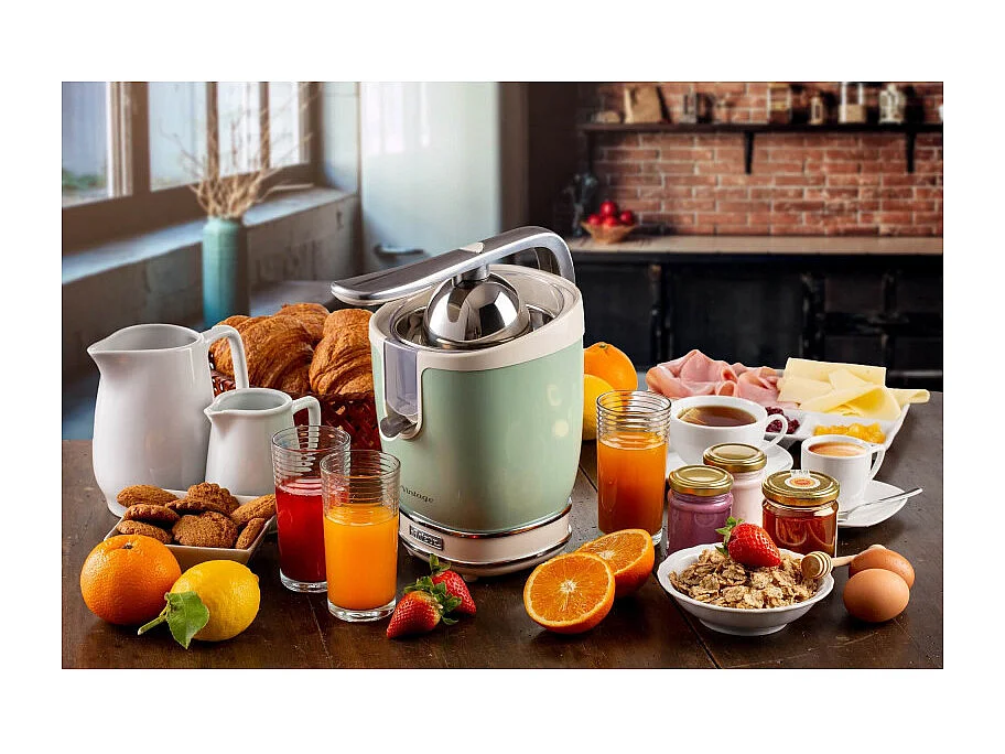 Presse-agrumes Ariete Vintage413Vert avec Levier - Design Vintage - Vert