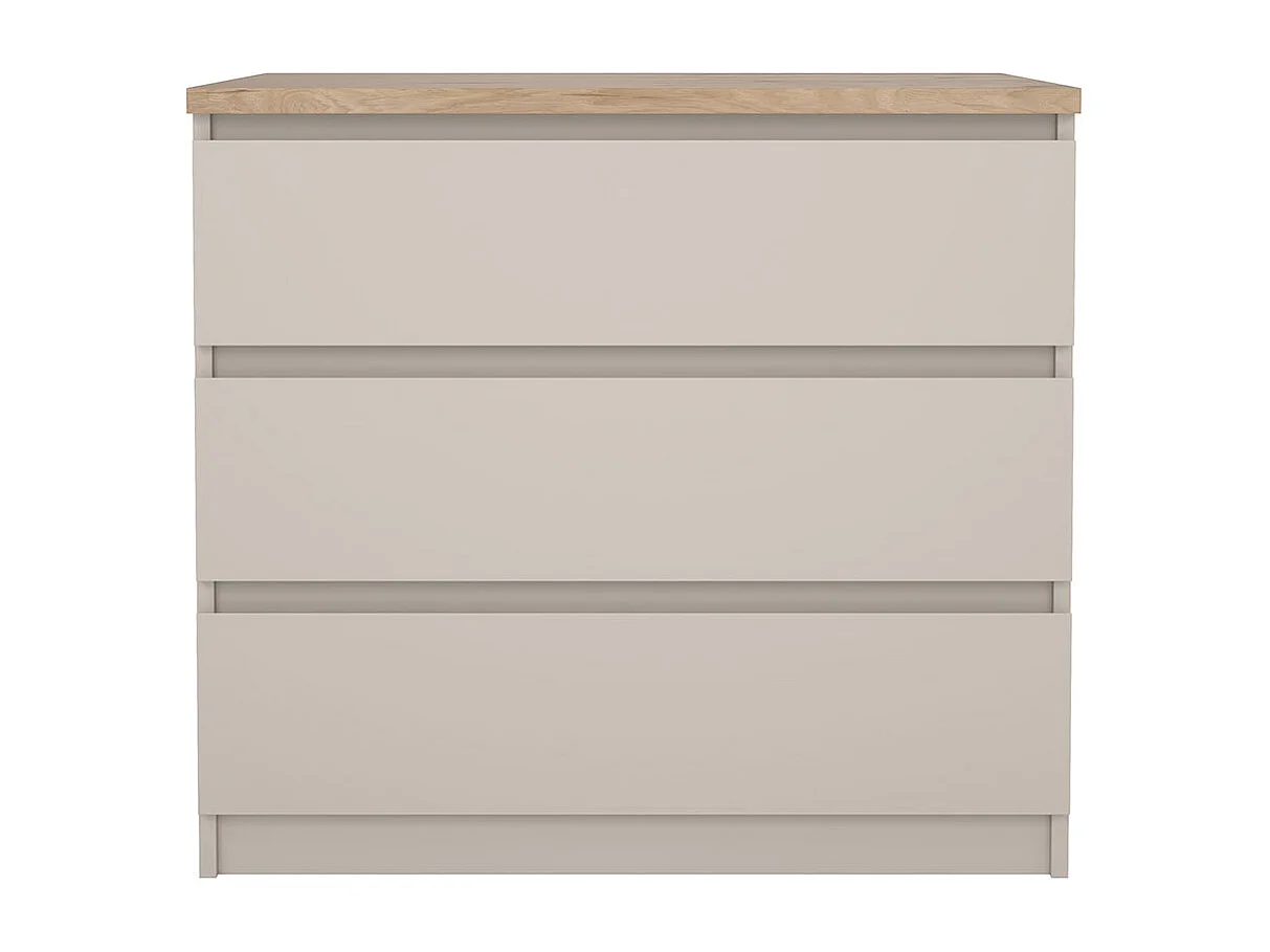 Naia Kommode 3 Schubladen Eiche Dekor.