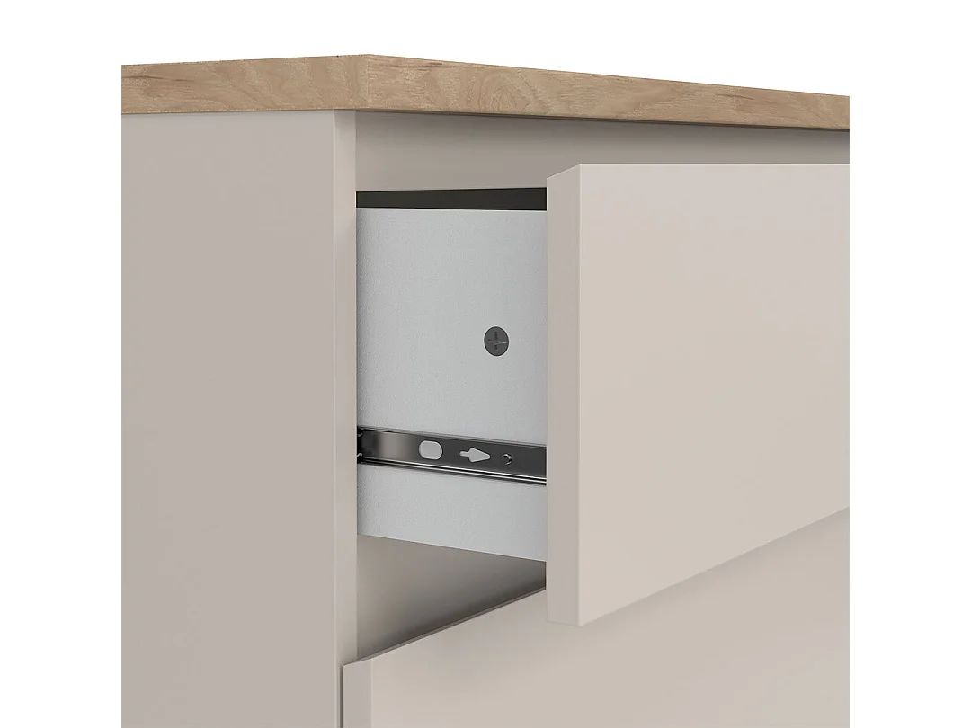 Naia Kommode 3 Schubladen Eiche Dekor.