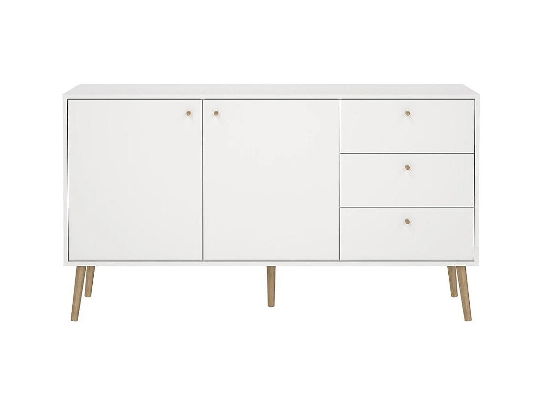 Bodo Sideboard 2 Türen, 3 Schubladen weiß.