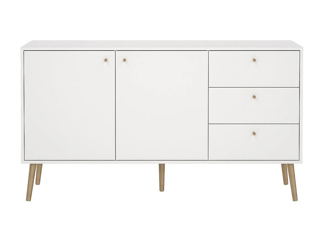Bodo Sideboard 2 Türen, 3 Schubladen weiß.