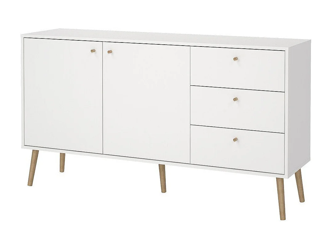 Bodo Sideboard 2 Türen, 3 Schubladen weiß.