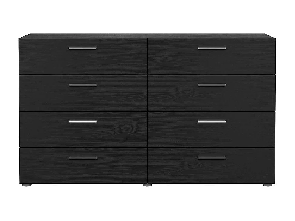 Pepe Kommode 8 Schubladen schwarze Struktur.