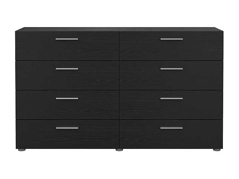 Pepe Kommode 8 Schubladen schwarze Struktur.