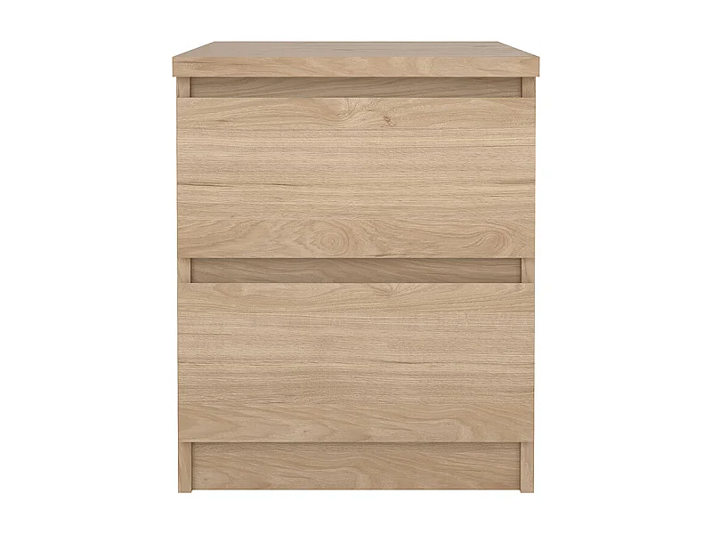 Naia Nachttisch 2 Schubladen Eichen-Dekor.
