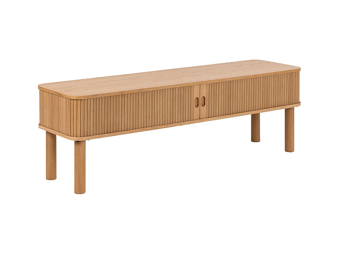 Langley meuble tV 2 portes coulissantes chêne décor.