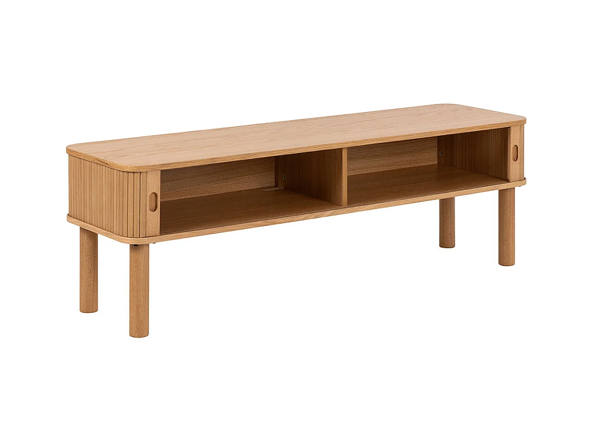 Langley meuble tV 2 portes coulissantes chêne décor.