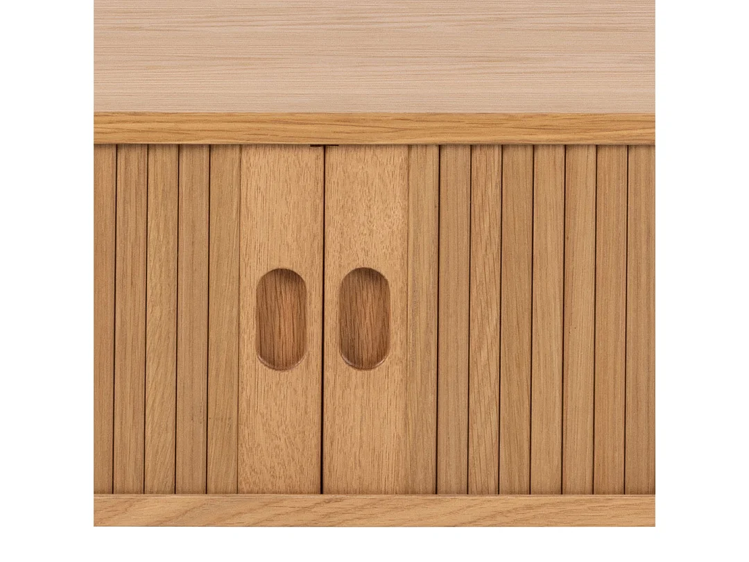 Langley meuble tV 2 portes coulissantes chêne décor.