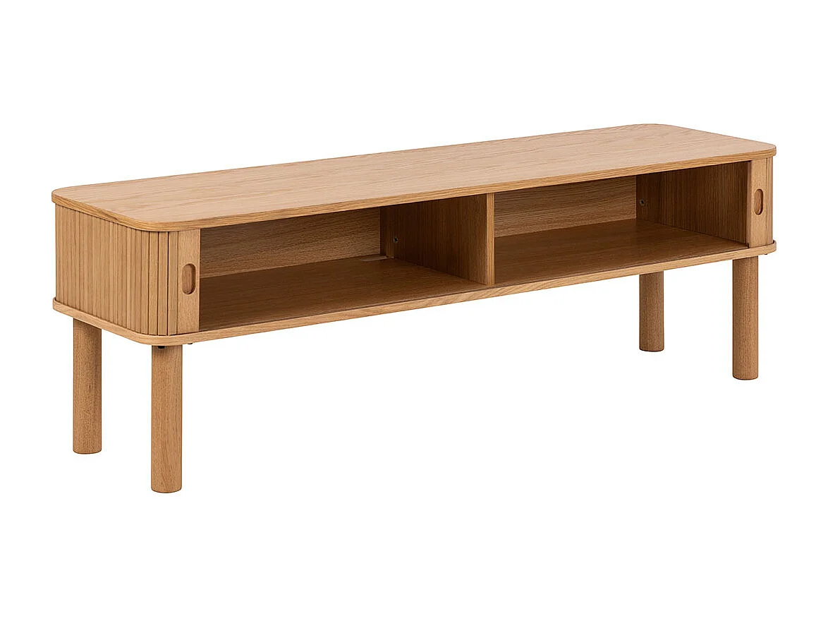 Langley meuble tV 2 portes coulissantes chêne décor.