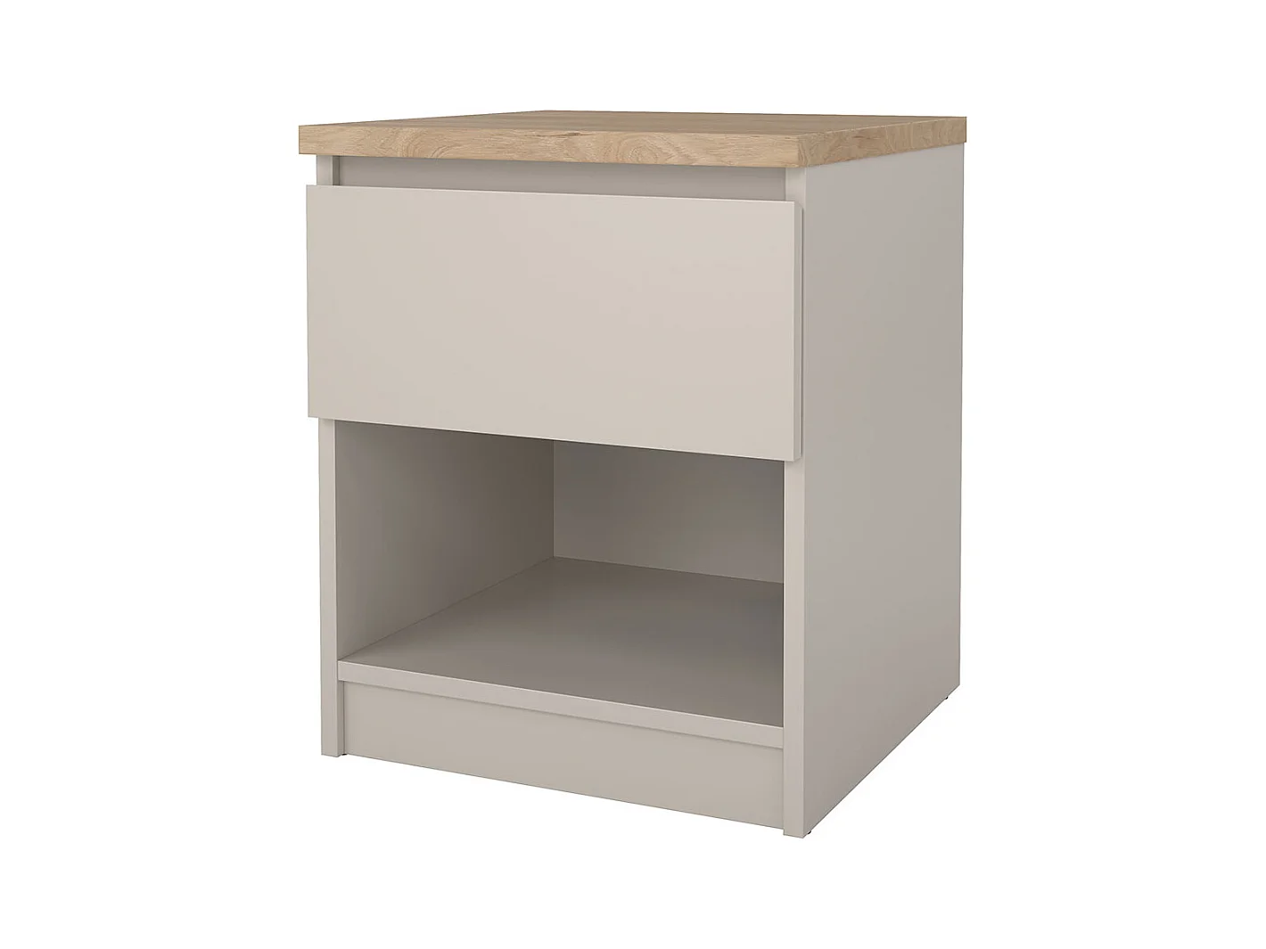 Naia table de nuit 1 tiroir chêne décor.