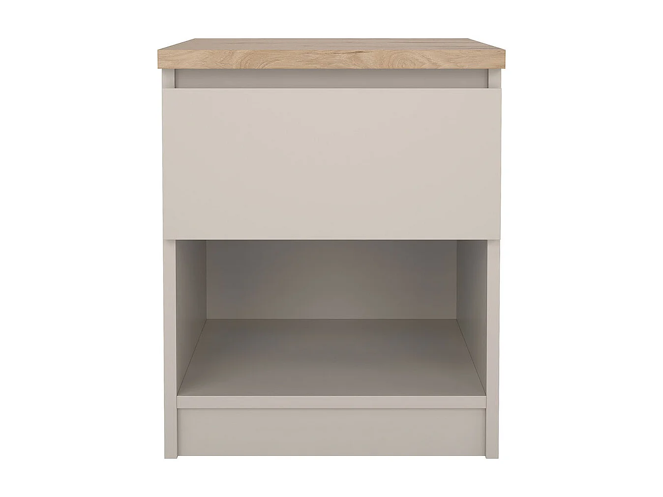 Naia table de nuit 1 tiroir chêne décor.