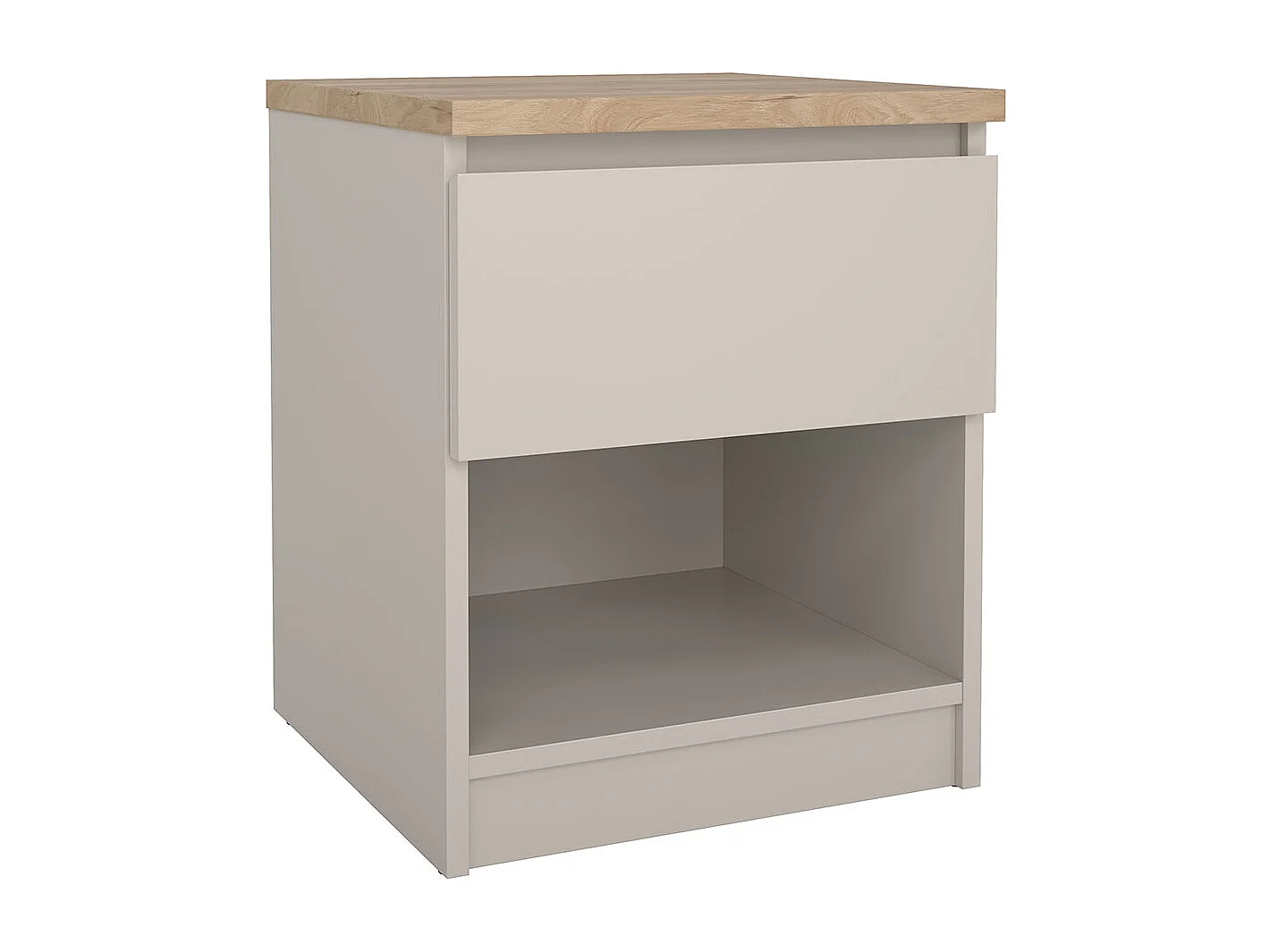 Naia table de nuit 1 tiroir chêne décor.