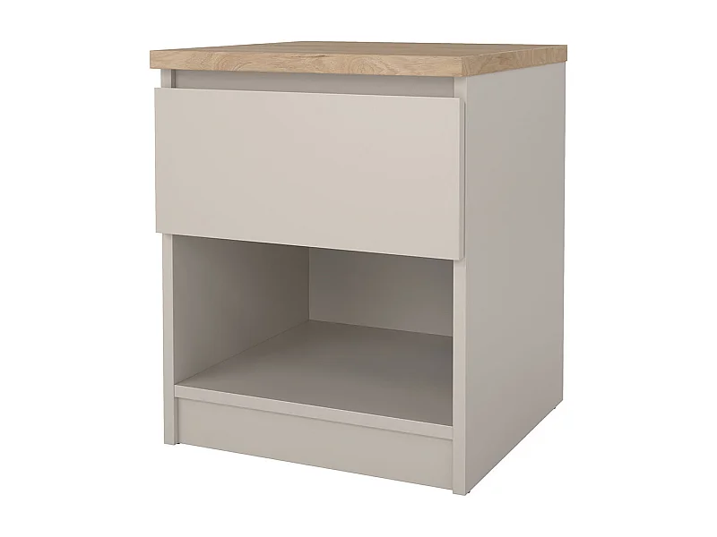 Naia table de nuit 1 tiroir chêne décor.