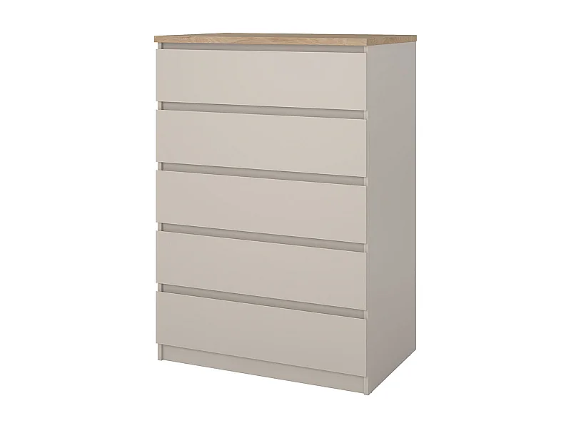 Naia Kommode 5 Schubladen Eiche Dekor.