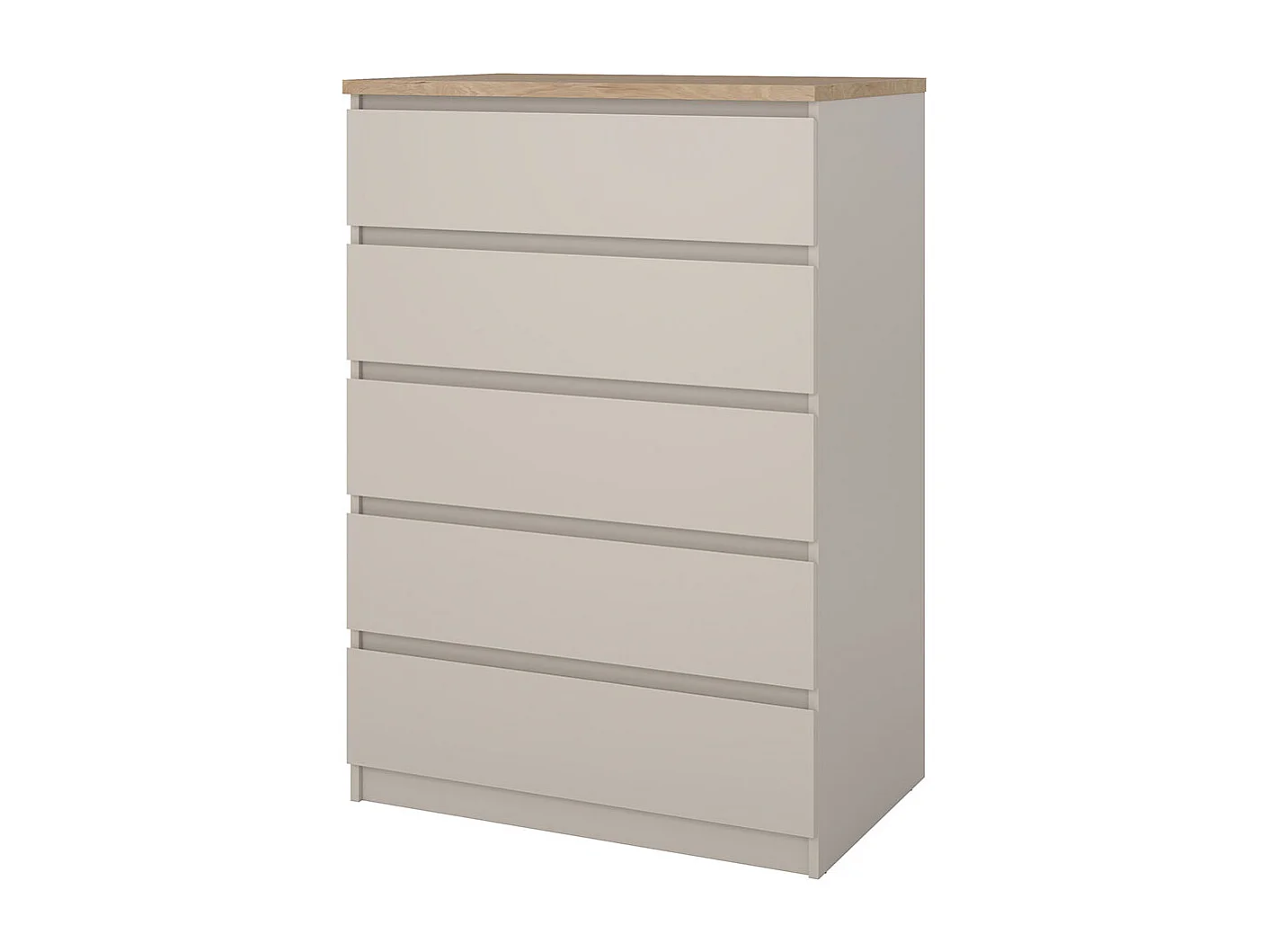 Naia Kommode 5 Schubladen Eiche Dekor.