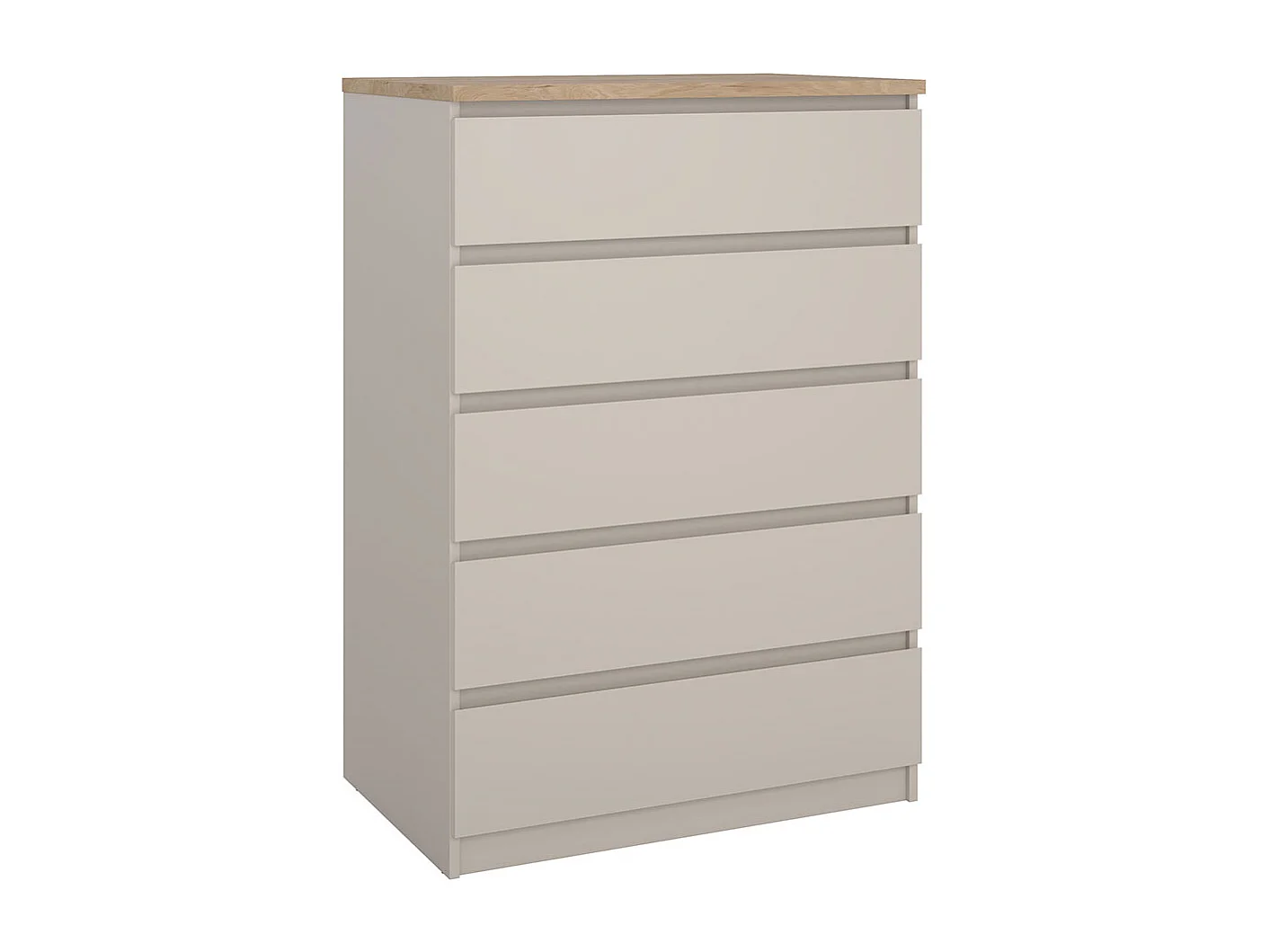 Naia Kommode 5 Schubladen Eiche Dekor.