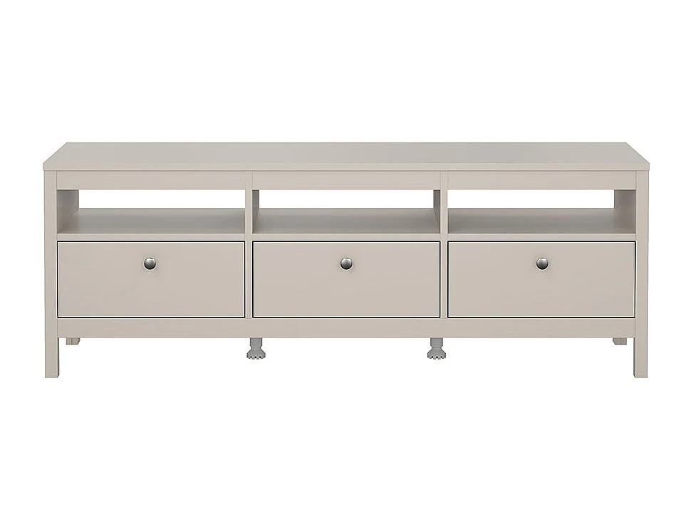 Madrid meuble TV 3 tiroirs cachemire.