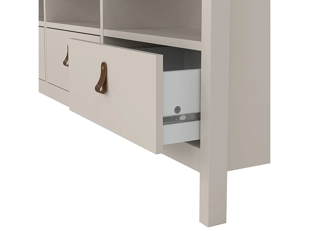 Madrid meuble TV 3 tiroirs cachemire.