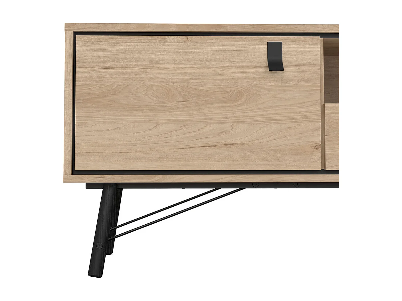 Ry meuble TV 1 porte 1 tiroir chêne décor.