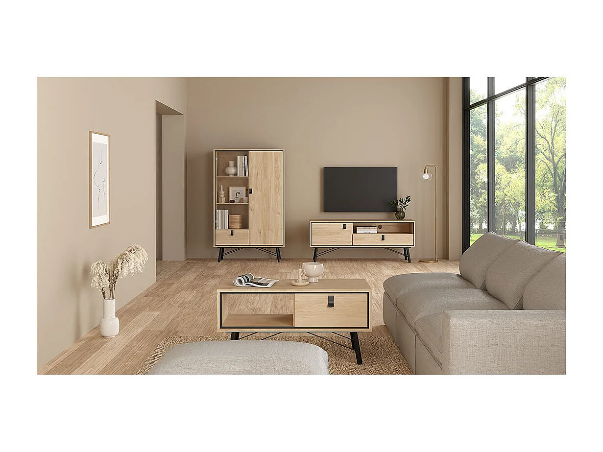 Ry salontafel 1 lade eikdecor.