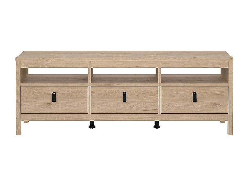 Madrid TV Tisch 3 Schubladen Eichen-Dekor.