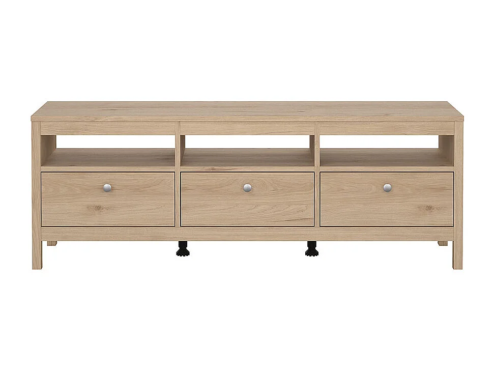 Madrid TV Tisch 3 Schubladen Eichen-Dekor.