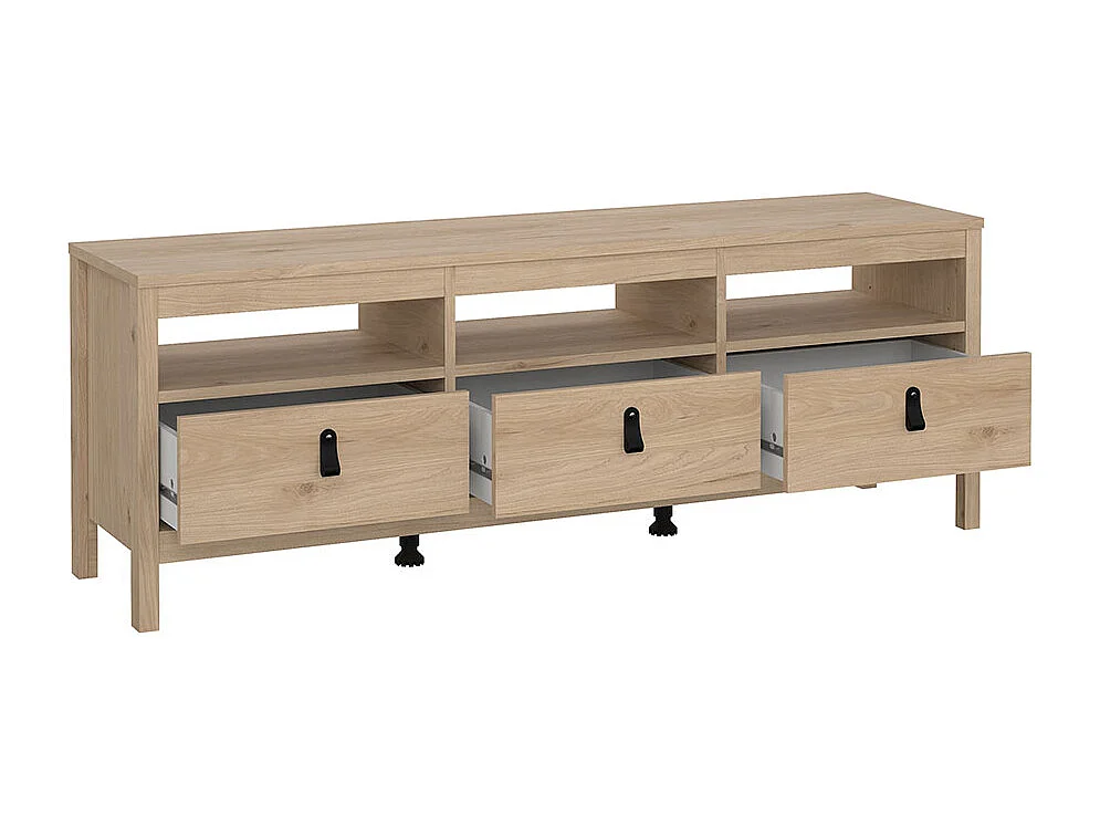 Madrid TV Tisch 3 Schubladen Eichen-Dekor.