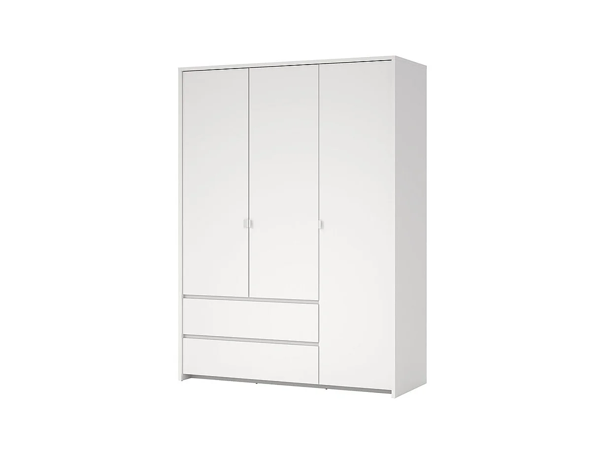 Next Kleiderschrank 3 Türen 2 Schubladen 149x200cm weiß.