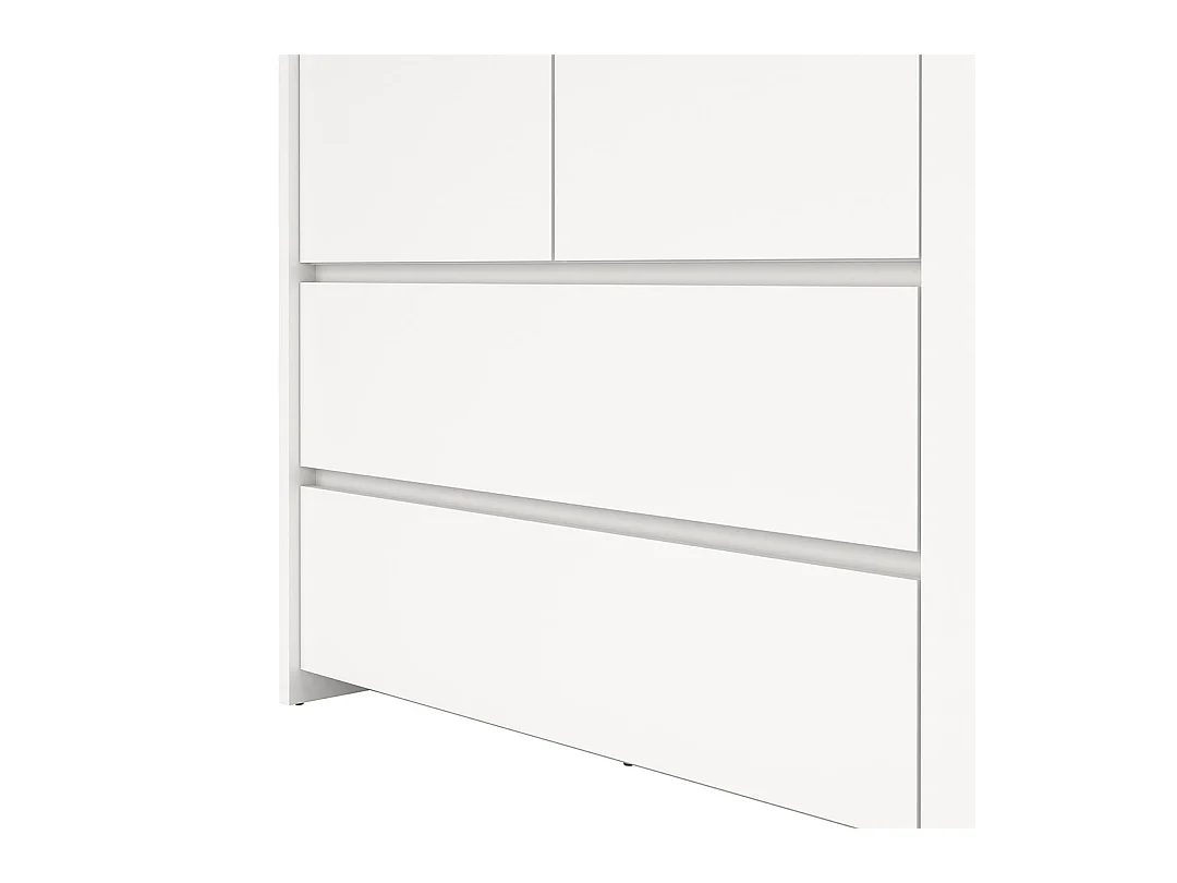 Next Kleiderschrank 3 Türen 2 Schubladen 149x200cm weiß.