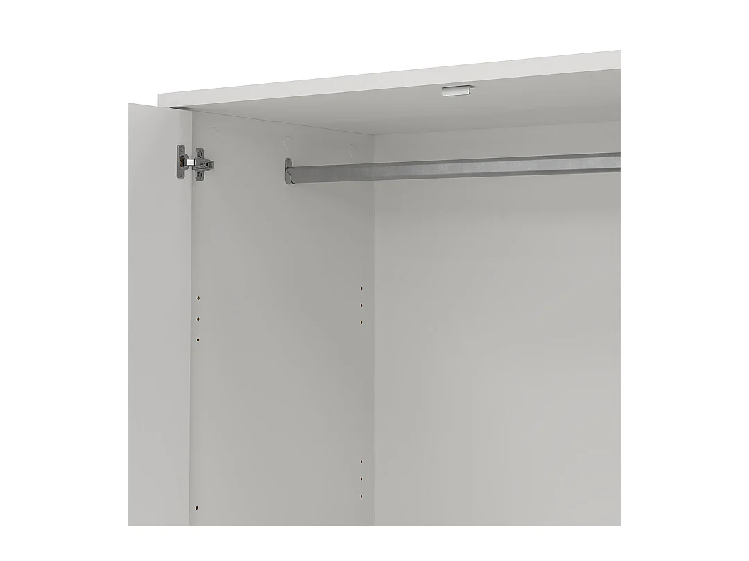 Next Kleiderschrank 3 Türen 2 Schubladen 149x200cm weiß.