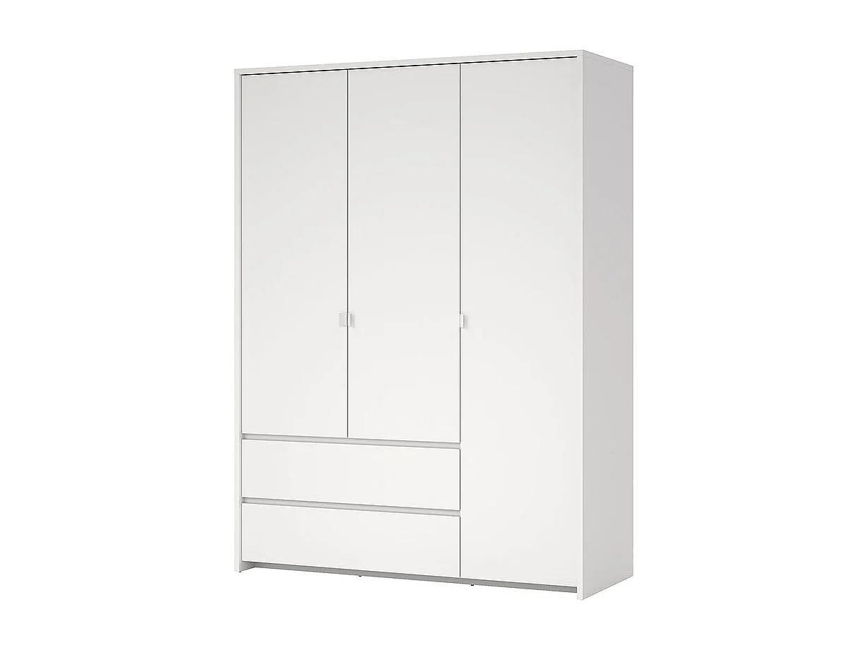 Next kledingkast 3 deuren 2 lades 149x200cm wit.