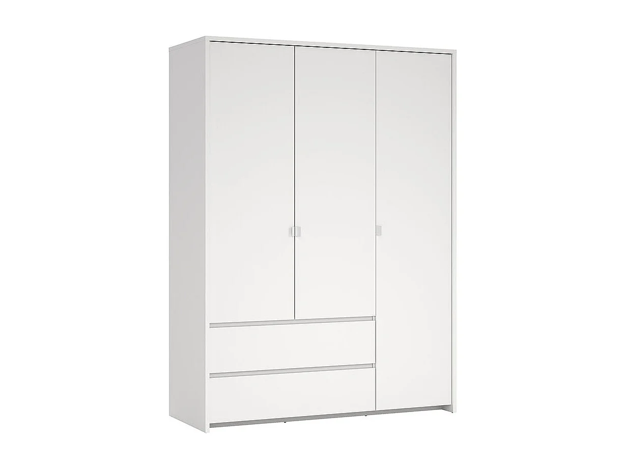 Next kledingkast 3 deuren 2 lades 149x200cm wit.