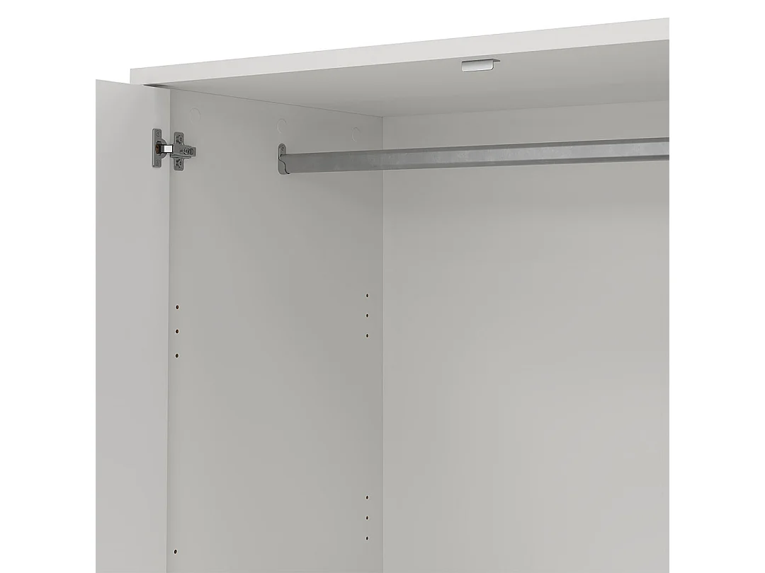 Next kledingkast 3 deuren 2 lades 149x200cm wit.