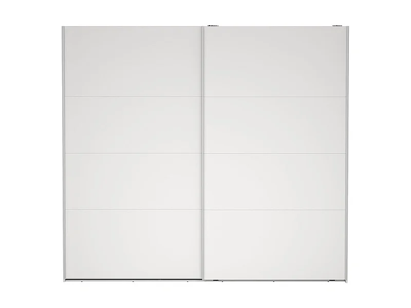 Catania Kleiderschrank 221x244x67cm, 2 Schiebetüren weiß.