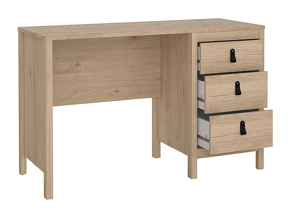 Madrid Schreibtisch 3 Schubladen Eichen-Dekor.