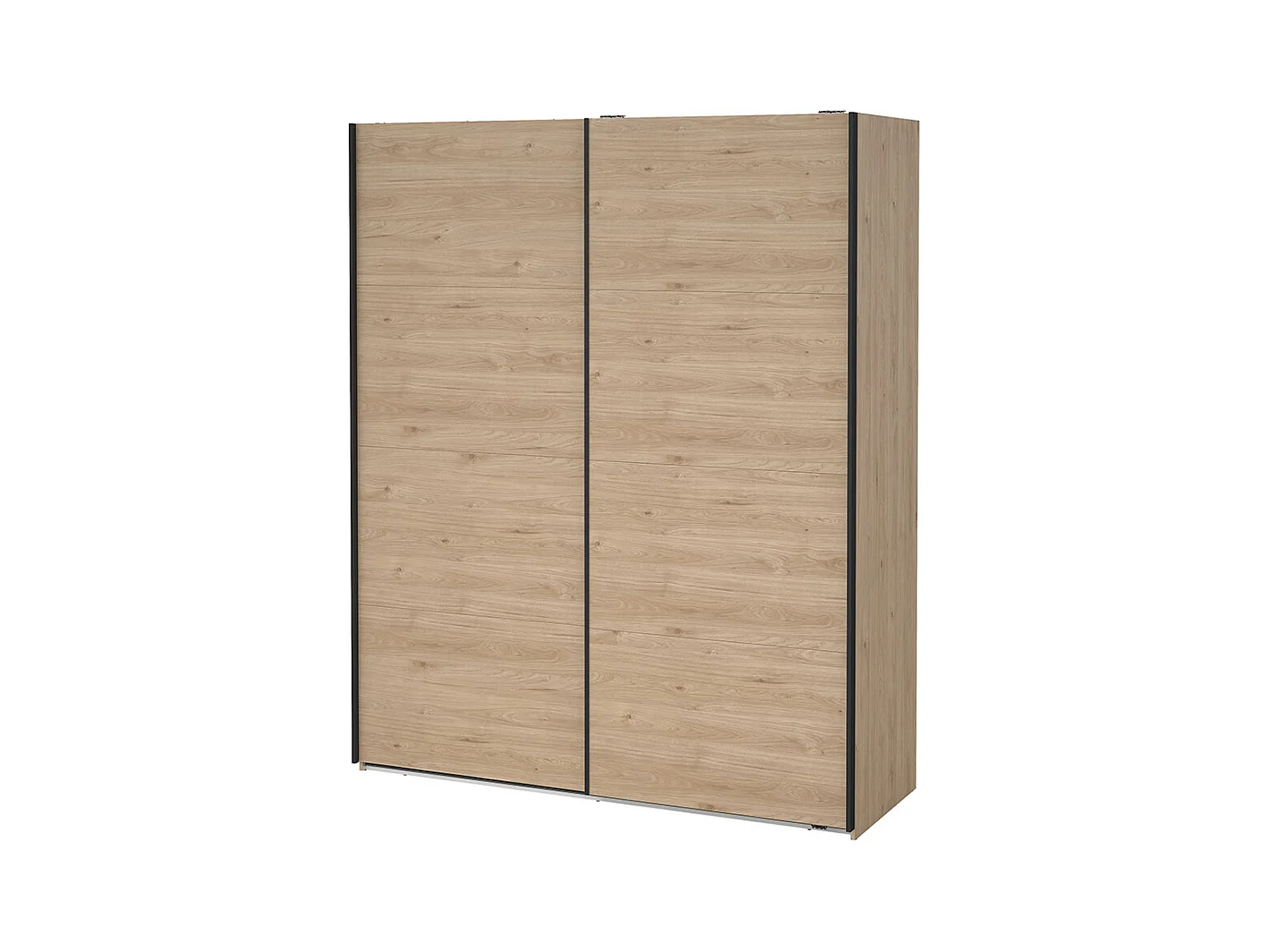 Bergamo armoire coulissante 2 portes 180x220cm chêne décor.
