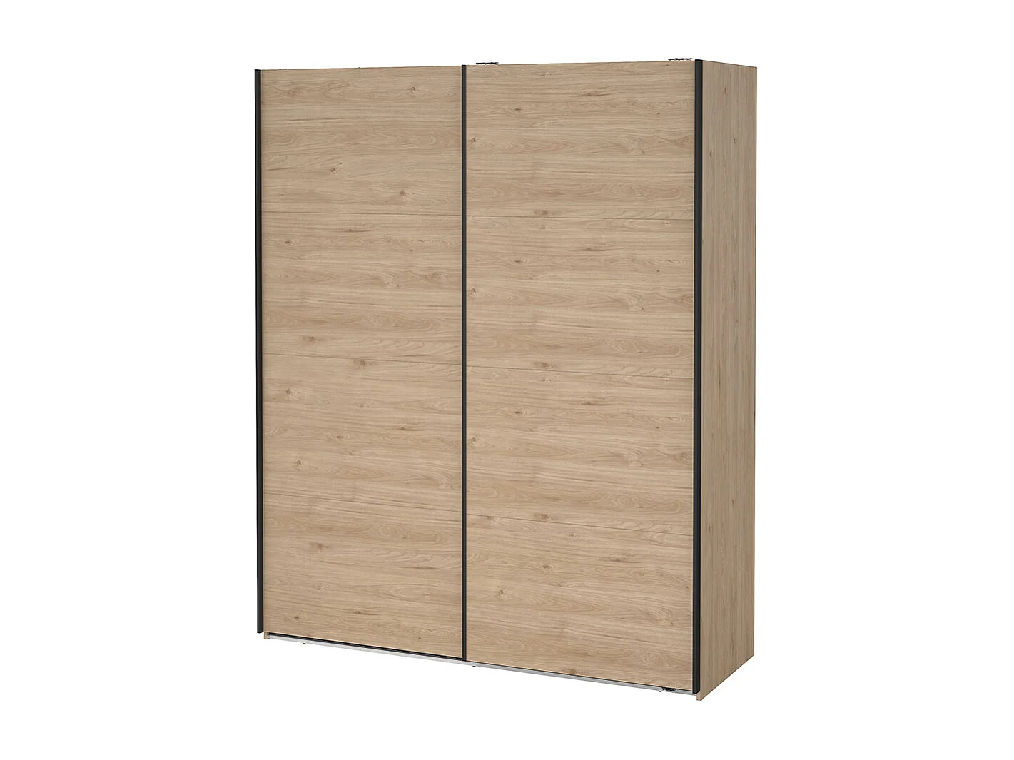 Bergamo armoire coulissante 2 portes 180x220cm chêne décor.