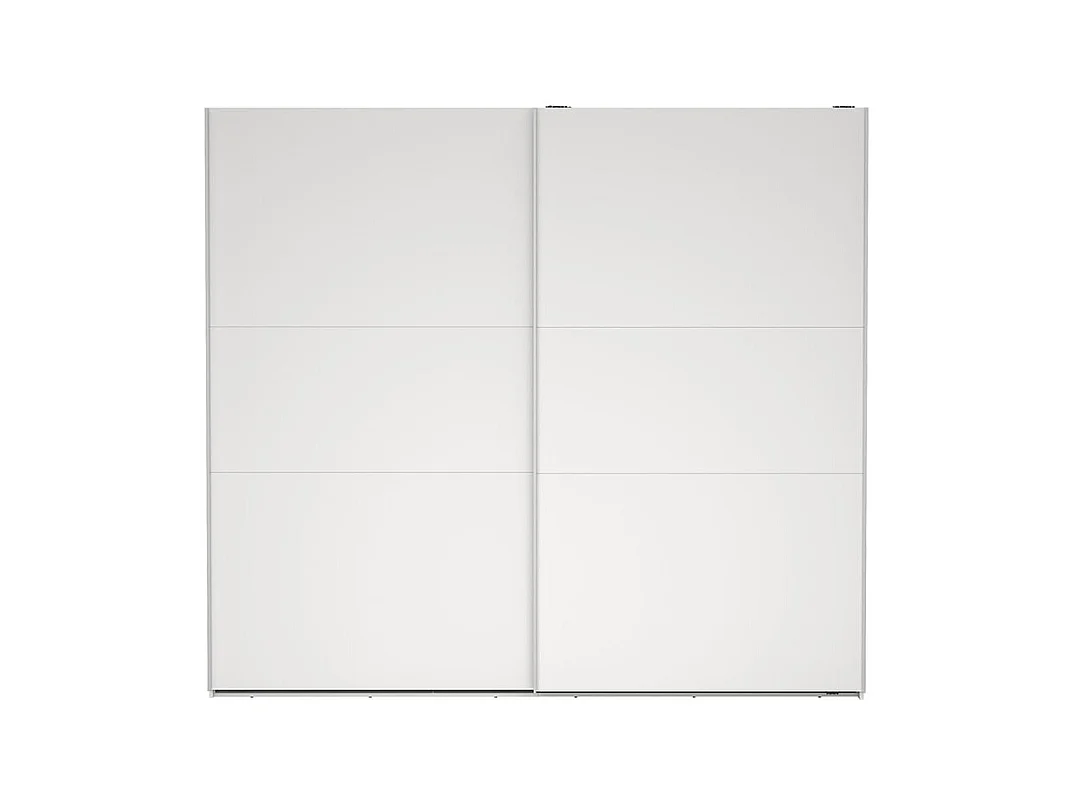 Como armoire coulissante 2 portes 245x220cm blanc.