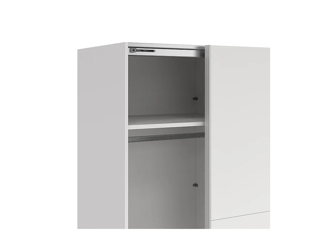 Como armoire coulissante 2 portes 245x220cm blanc.