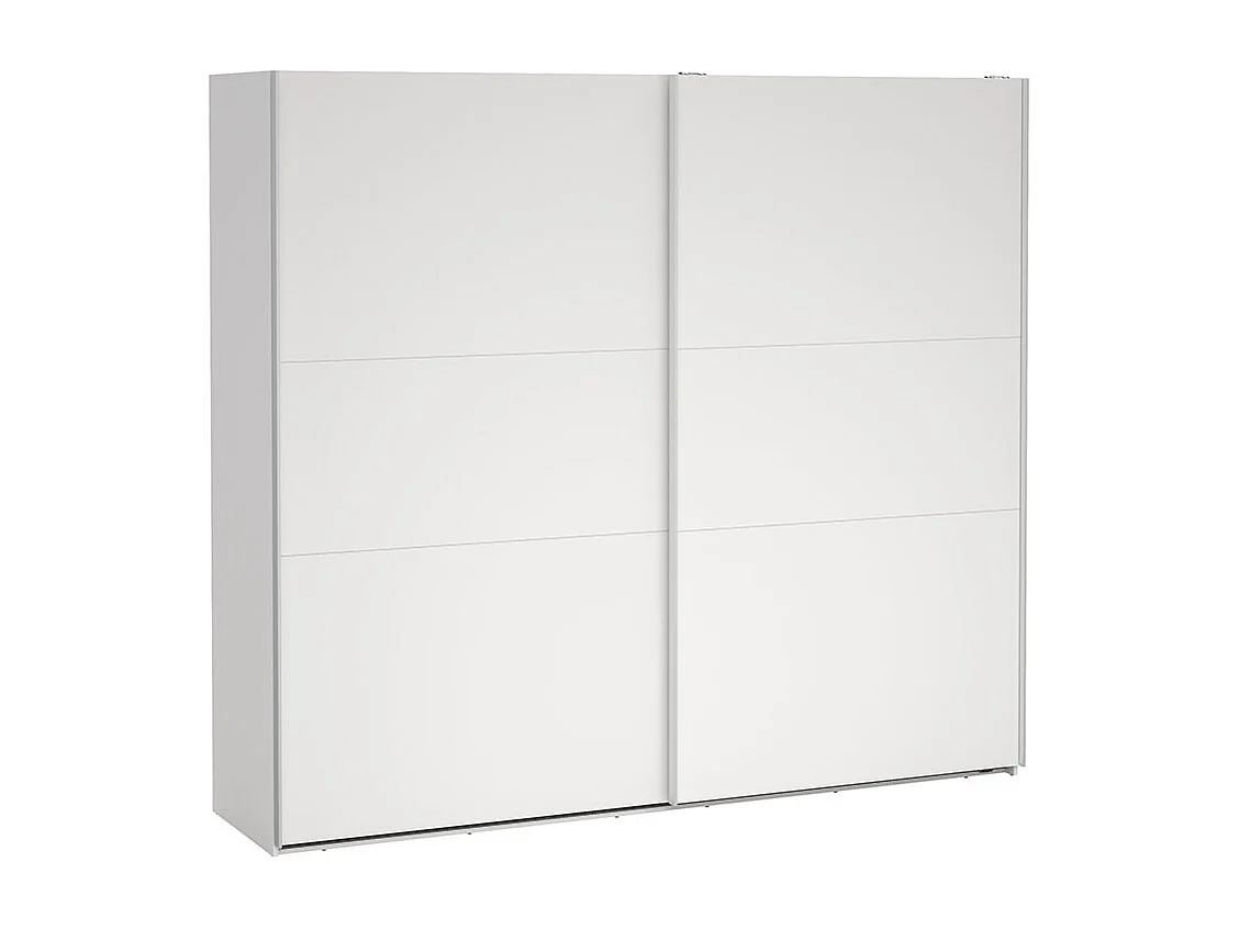 Como Schiebetürenschrank 2 Türen 245x220cm weiß.