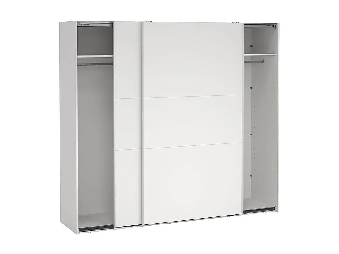 Como Schiebetürenschrank 2 Türen 245x220cm weiß.