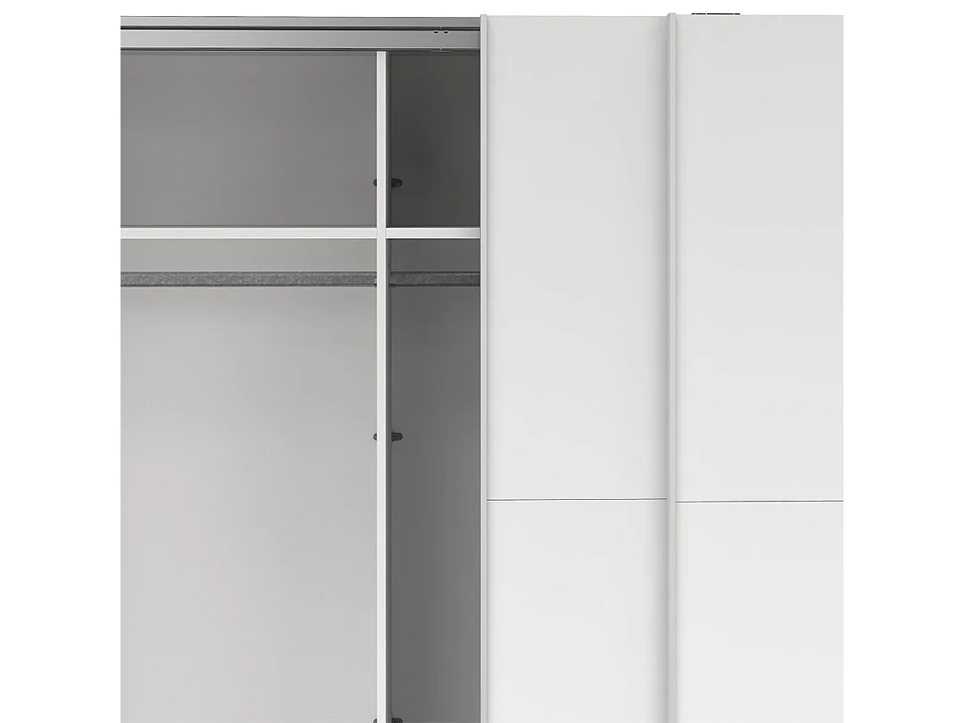 Como Schiebetürenschrank 2 Türen 245x220cm weiß.