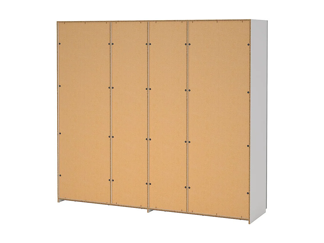 Como Schiebetürenschrank 2 Türen 245x220cm weiß.
