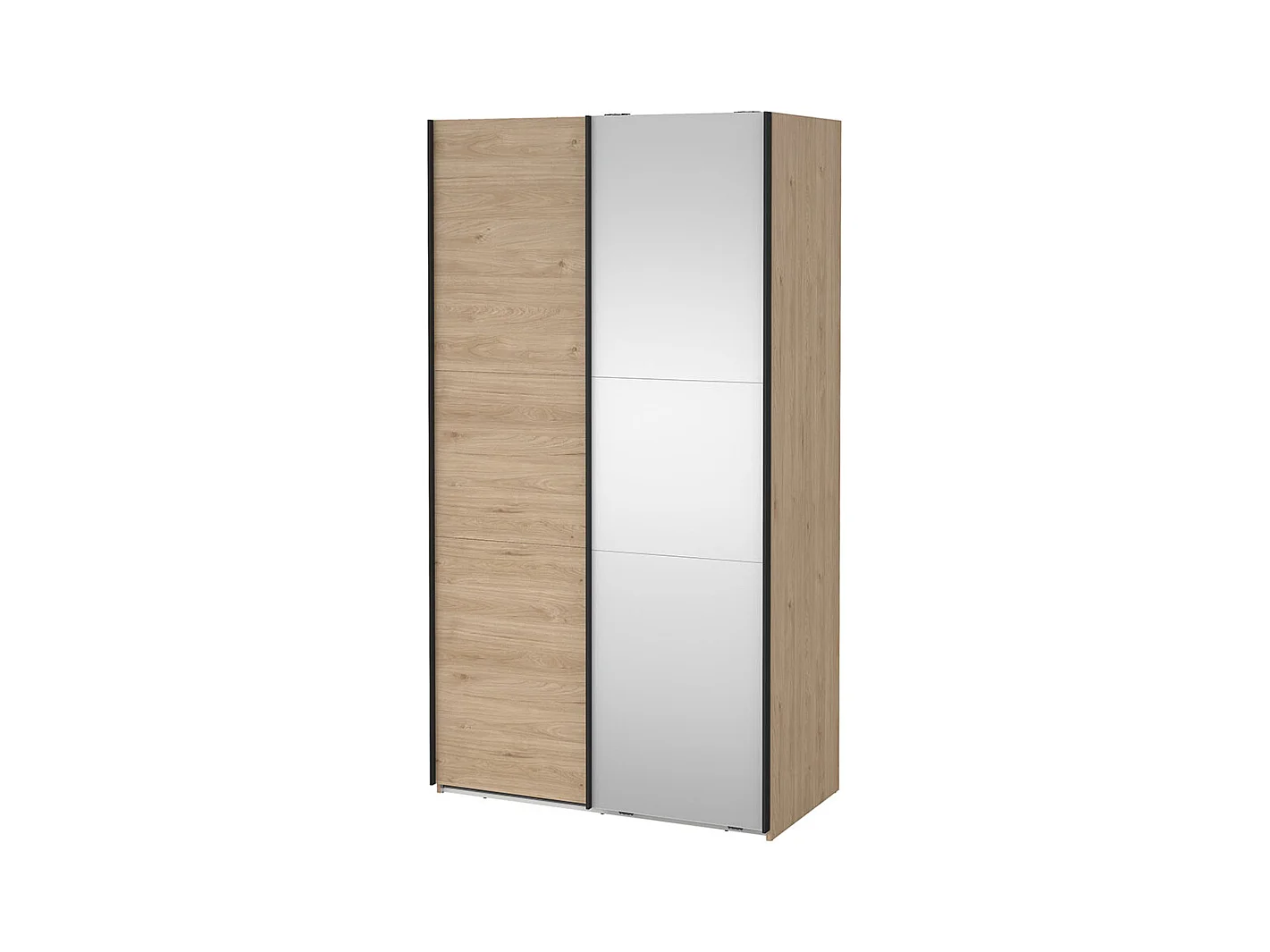 Como armoire coulissante 2 portes 120x220cm chêne décor.