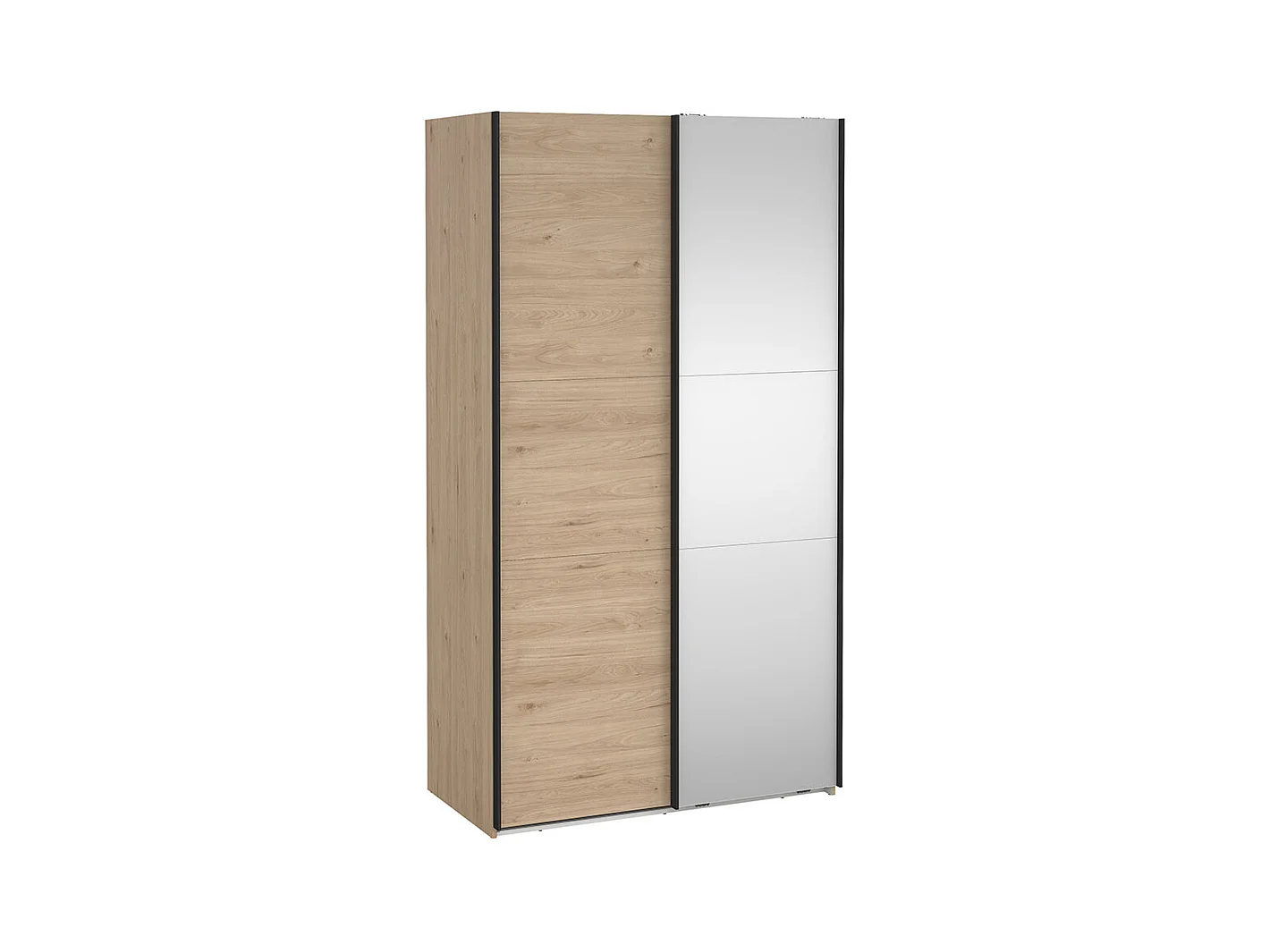 Como armoire coulissante 2 portes 120x220cm chêne décor.