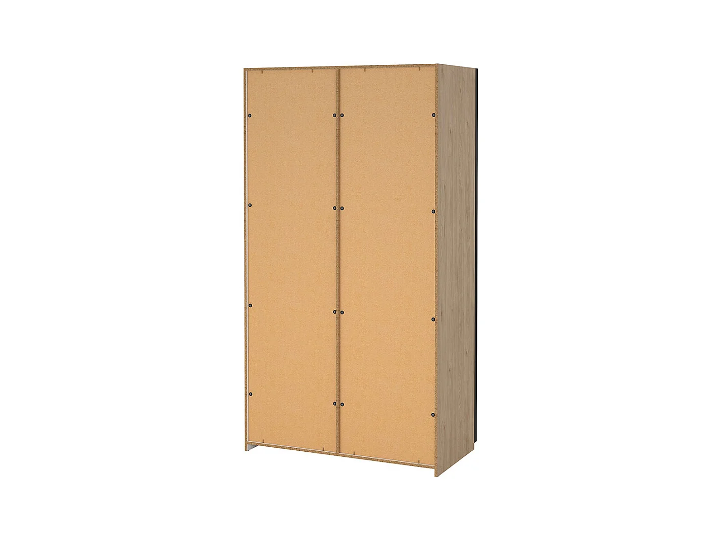 Como armoire coulissante 2 portes 120x220cm chêne décor.