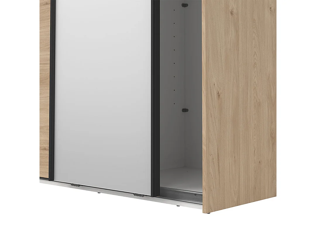 Como Schiebetürenschrank 2 Türen 120x220cm Eiche Dekor.