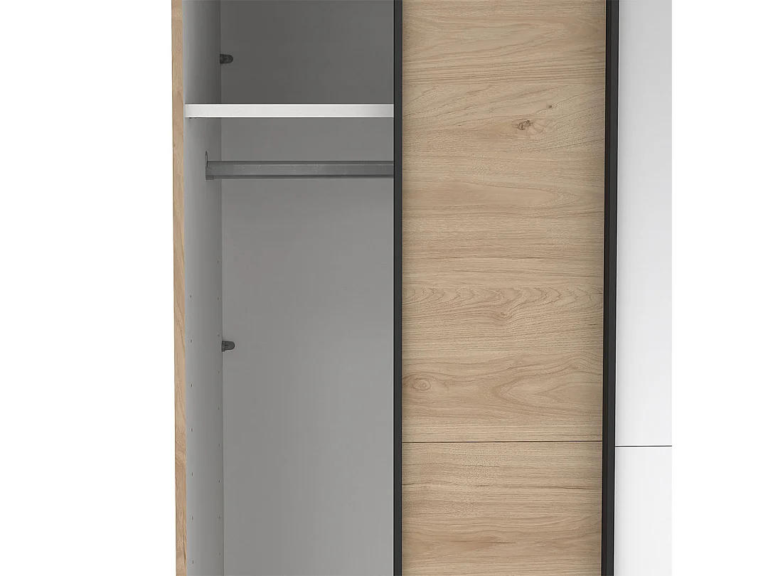 Como Schiebetürenschrank 2 Türen 120x220cm Eiche Dekor.