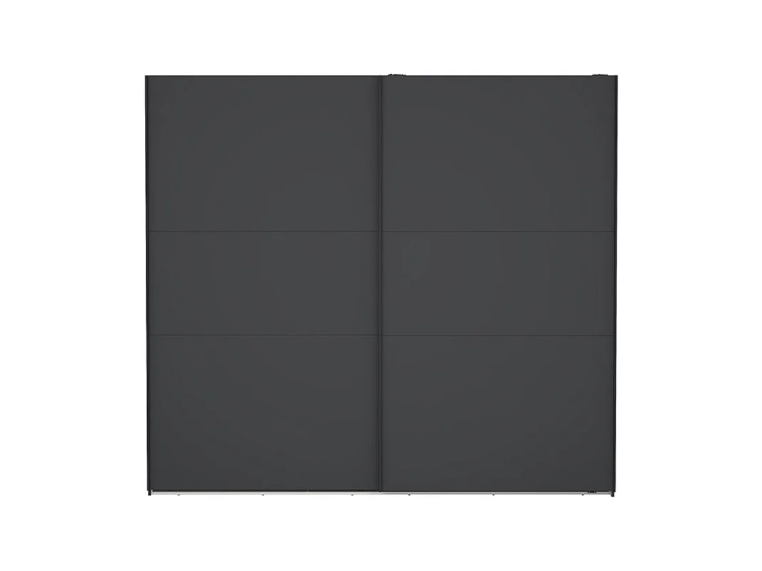 Como armoire coulissante 2 portes 245x220cm gris mat.